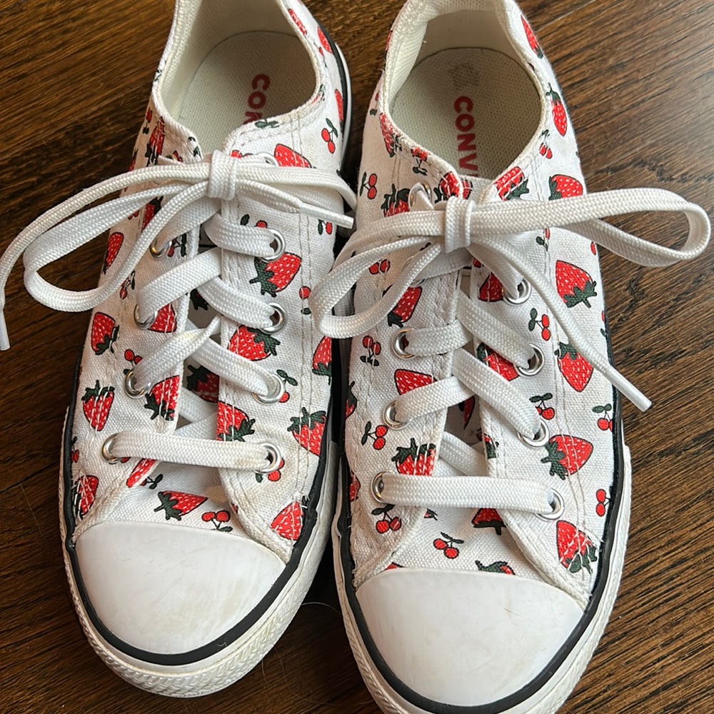 Converse strawberry sneakers